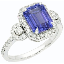 Afbeelding in Gallery-weergave laden, echte emerald saffier 4.50karaat ring close-up detail