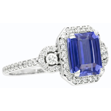 Afbeelding in Gallery-weergave laden, echte emerald saffier 4.50karaat ring profielweergave