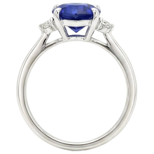 Afbeelding in Gallery-weergave laden, echte heart saffier 2karaat ring profielweergave