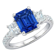 Afbeelding in Gallery-weergave laden, echte round diamant 3.50karaat ring profielweergave