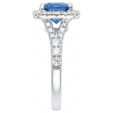 Afbeelding in Gallery-weergave laden, echte round diamant 3karaat ring close-up detail