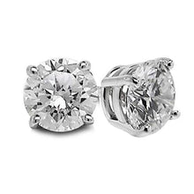 Afbeelding in Gallery-weergave laden, Stud Dames Oorbel Witgoud 14K Prong Set Ronde Diamant 1,90 Ct. - harrychadent.nl