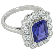 Afbeelding in Gallery-weergave laden, Tanzaniet Cocktail Ring