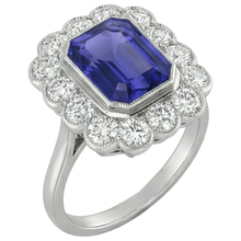Afbeelding in Gallery-weergave laden, Tanzaniet Cocktail Ring