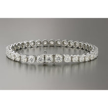Afbeelding in Gallery-weergave laden, 24 Karaat Natuurlijk uit de a aarde gewonnen Diamanten Tennisarmband