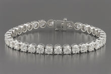 Afbeelding in Gallery-weergave laden, 24 Karaat Natuurlijk uit de a aarde gewonnen Diamanten Tennisarmband