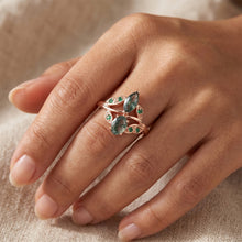 Afbeelding in Gallery-weergave laden, Tijdloos Moss Agate Edelsteen Ring 2,50 karaat