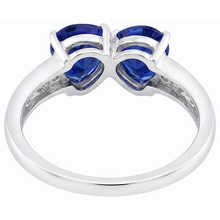 Afbeelding in Gallery-weergave laden, echte round saffier 2.25karaat ring op wit