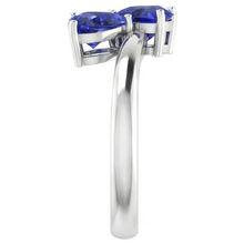 Afbeelding in Gallery-weergave laden, echte heart diamant 1.50karaat ring op wit