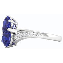Afbeelding in Gallery-weergave laden, echte round diamant 3.50karaat ring bovenaanzicht