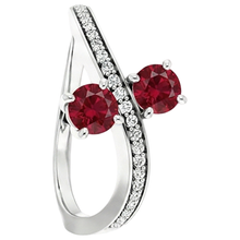 Afbeelding in Gallery-weergave laden, echte round robijn 1.50karaat ring close-up detail