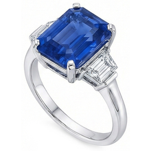Afbeelding in Gallery-weergave laden, echte diamant 3.50karaat ring bovenaanzicht