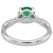 Afbeelding in Gallery-weergave laden, Elegant Gekleurde Steen Ring 2 karaat – achteraanzicht