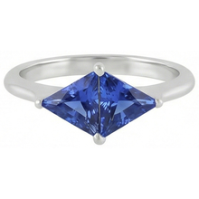 Afbeelding in Gallery-weergave laden, echte diamant 2karaat ring zijaanzicht