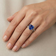 Afbeelding in Gallery-weergave laden, echte round diamant 2karaat ring op wit