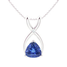 Afbeelding in Gallery-weergave laden, Royal Blue Saffier Sieraadsteen Hanger 2,50-karaat 14K Witgoud – hoofdaanzicht