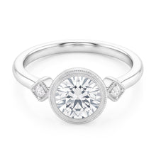 Afbeelding in Gallery-weergave laden, Trilogie Ring 14K Witgoud met Fijne Diamant – 2 karaat