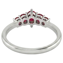 Afbeelding in Gallery-weergave laden, Trouwring 1 karaat Natuurlijke echte diamant ( niet in het laboratorium gekweekt ) & robijn dames sieraden
