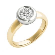 Afbeelding in Gallery-weergave laden, echte round diamant 1.50karaat watch close-up detail