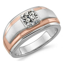 Afbeelding in Gallery-weergave laden, echte round diamant 1karaat ring close-up detail