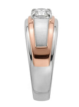 Afbeelding in Gallery-weergave laden, echte round diamant 1karaat ring bovenaanzicht