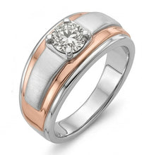 Afbeelding in Gallery-weergave laden, echte round diamant 1karaat ring profielweergave
