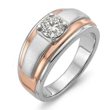 Afbeelding in Gallery-weergave laden, echte round diamant 1karaat ring profielweergave