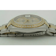 Afbeelding in Gallery-weergave laden, echte round diamant 1karaat watch close-up detail