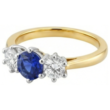 Afbeelding in Gallery-weergave laden, echte round diamant 3.50karaat ring close-up detail