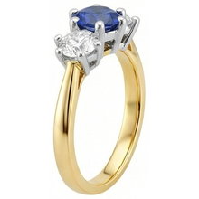 Afbeelding in Gallery-weergave laden, echte round diamant 3.50karaat ring profielweergave
