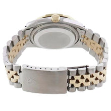 Afbeelding in Gallery-weergave laden, Tweekleurige jubileum horloge lunette diamanten wijzerplaat Rolex Datumjust SNELLE INSTELLING