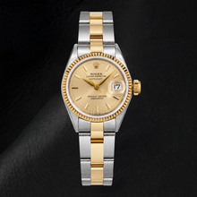 Afbeelding in Gallery-weergave laden, Rolex Datejust 6917 26mm Champagne Wijzerplaat met Streepindexen Tweekleurig Horloge