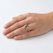 Afbeelding in Gallery-weergave laden, Uit de aarde gewonnen Heart Dendritic Agate Sieraadsteen Ring 2