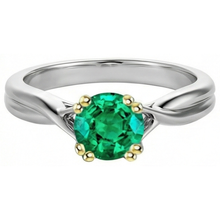Afbeelding in Gallery-weergave laden, Stralend Edelsteen Ring 2 karaat – zijaanzicht