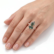 Afbeelding in Gallery-weergave laden, VVS Zuiverheid Dendritic Agate Sieraadsteen Ring 1,5 karaat