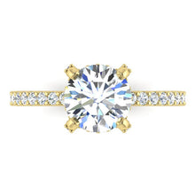 Afbeelding in Gallery-weergave laden, Verborgen Halo Ronde Pave Echt Diamant Ring