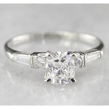 Afbeelding in Gallery-weergave laden, Verlovingskussen Echt Diamanten Ring 1,70 Karaat Witgoud 14K