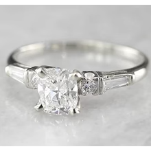 Afbeelding in Gallery-weergave laden, Verlovingskussen Echt Diamanten Ring 1,70 Karaat Witgoud 14K