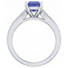 Afbeelding in Gallery-weergave laden, echte saffier 3karaat ring op wit