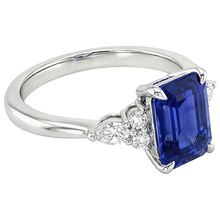 Afbeelding in Gallery-weergave laden, echte round diamant 4karaat ring profielweergave