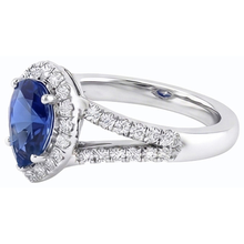 Afbeelding in Gallery-weergave laden, echte round diamant 3.50karaat ring profielweergave
