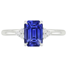 Afbeelding in Gallery-weergave laden, echte round diamant 3.50karaat ring profielweergave