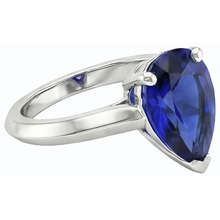Afbeelding in Gallery-weergave laden, echte pear diamant 2karaat ring op wit