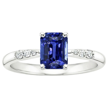 Afbeelding in Gallery-weergave laden, echte round diamant 3.50karaat ring profielweergave