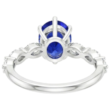 Afbeelding in Gallery-weergave laden, echte pear diamant 3.75karaat ring zijaanzicht