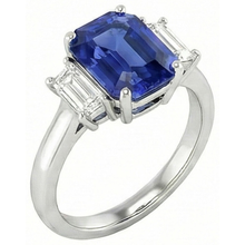 Afbeelding in Gallery-weergave laden, echte diamant 2.50karaat ring zijaanzicht
