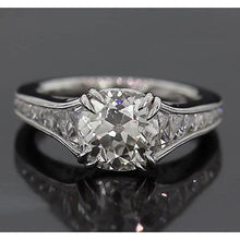 Afbeelding in Gallery-weergave laden, Verlovingsring 3.50 Karaat Echt Diamant Oude Mijn Vintage Stijl Sieraden Nieuw