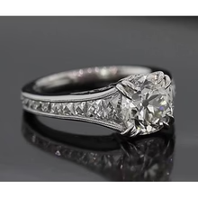 Afbeelding in Gallery-weergave laden, Verlovingsring 3.50 Karaat Echt Diamant Oude Mijn Vintage Stijl Sieraden Nieuw