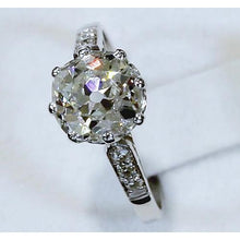 Afbeelding in Gallery-weergave laden, Verlovingsring Old Miner Echt Diamond 3,50 Karaat Witgoud 14K