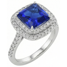 Afbeelding in Gallery-weergave laden, echte round diamant 4.50karaat ring zijaanzicht